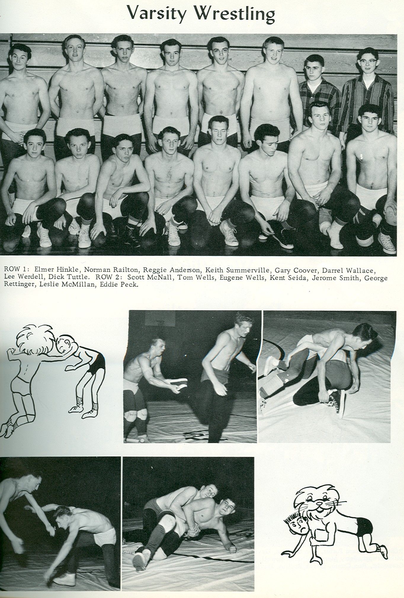 1958 varsity wrestling 